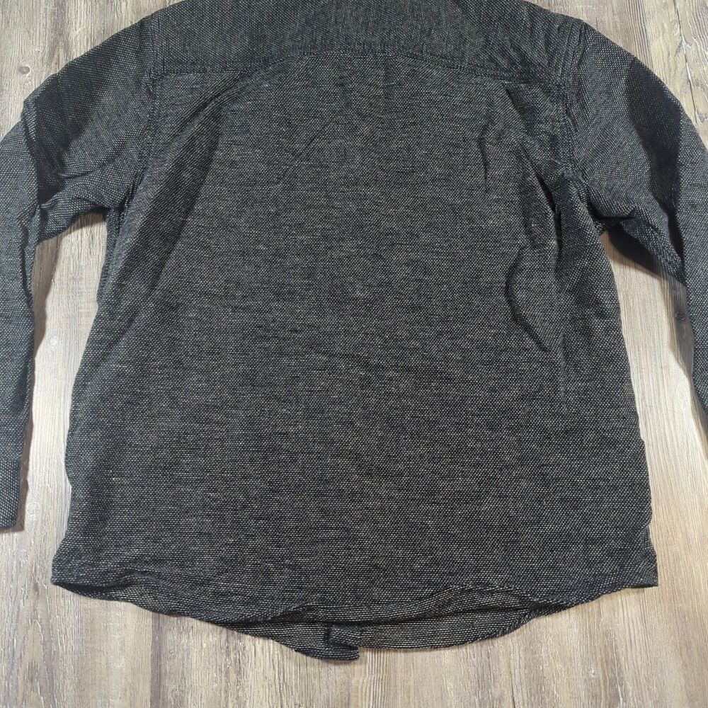 Genuine Dickies Shirt Mens Size Medium Heavyweight Tweed Grey Long Sleeve - Picture 10 of 15